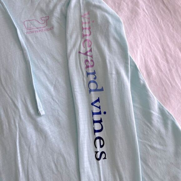 Vineyard vines aqua hoodie shirt size S - Picture 5 of 5